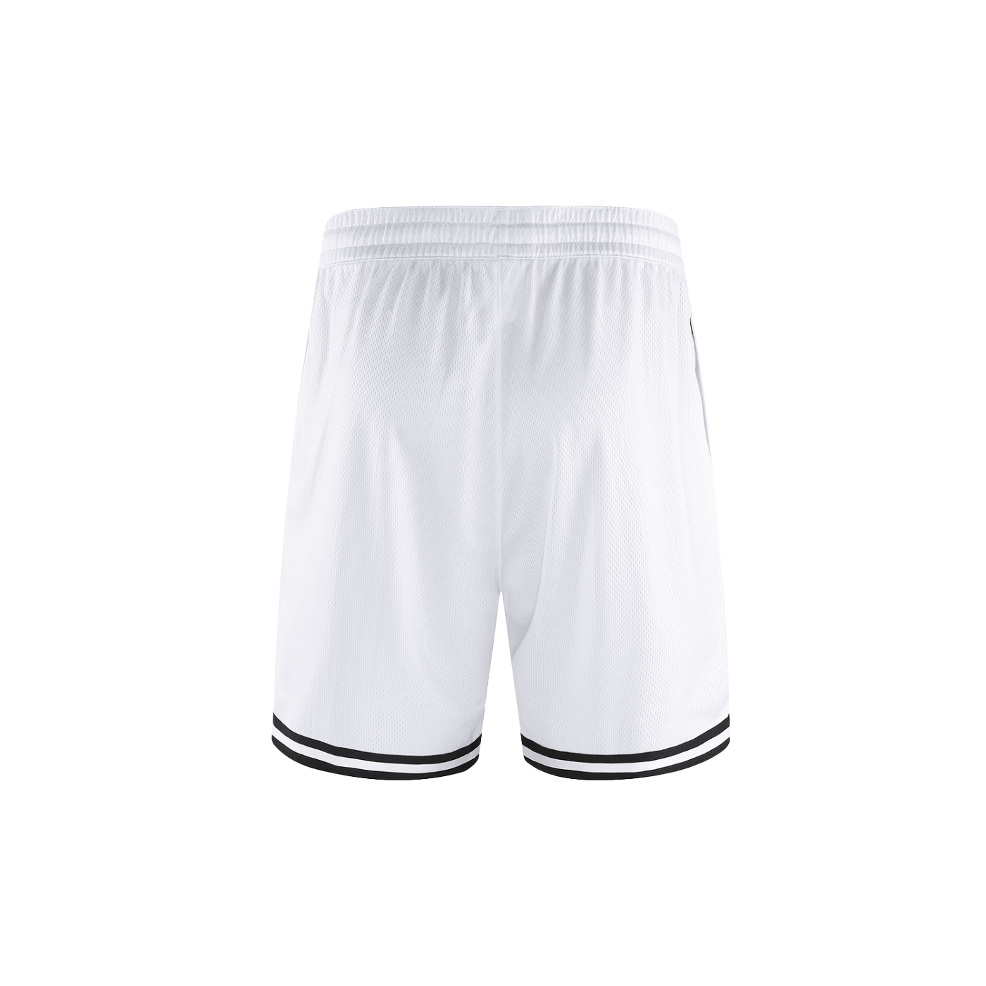 White Mesh Athletic Shorts