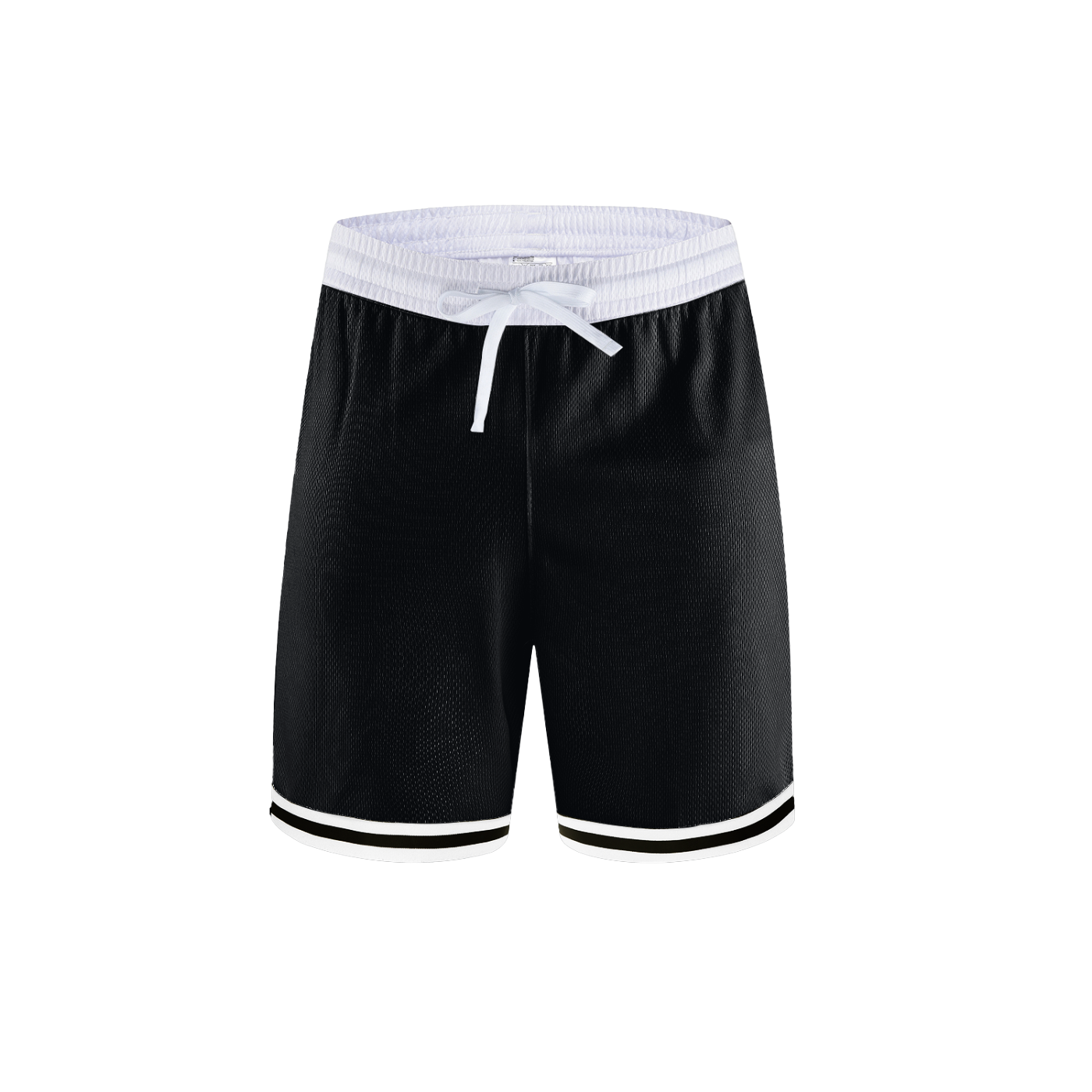 Black Mesh Athletic Shorts