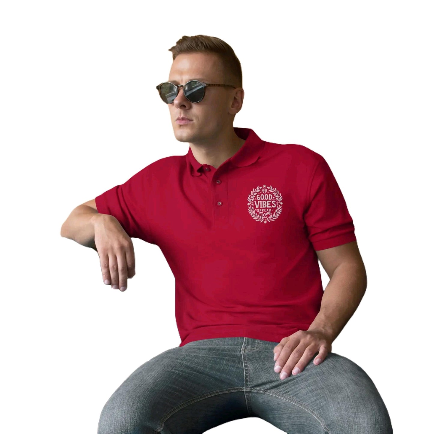 the 'Good Vibes Spread Love' polo!