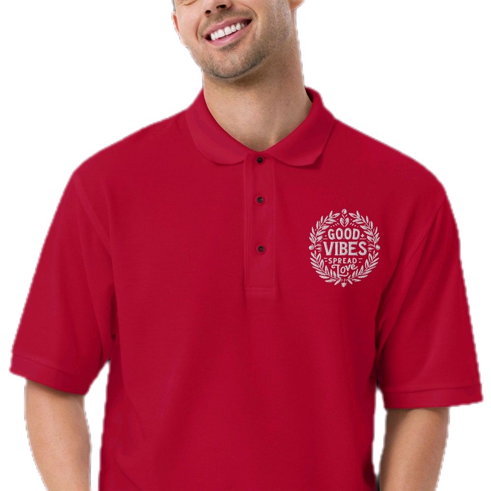 the 'Good Vibes Spread Love' polo!