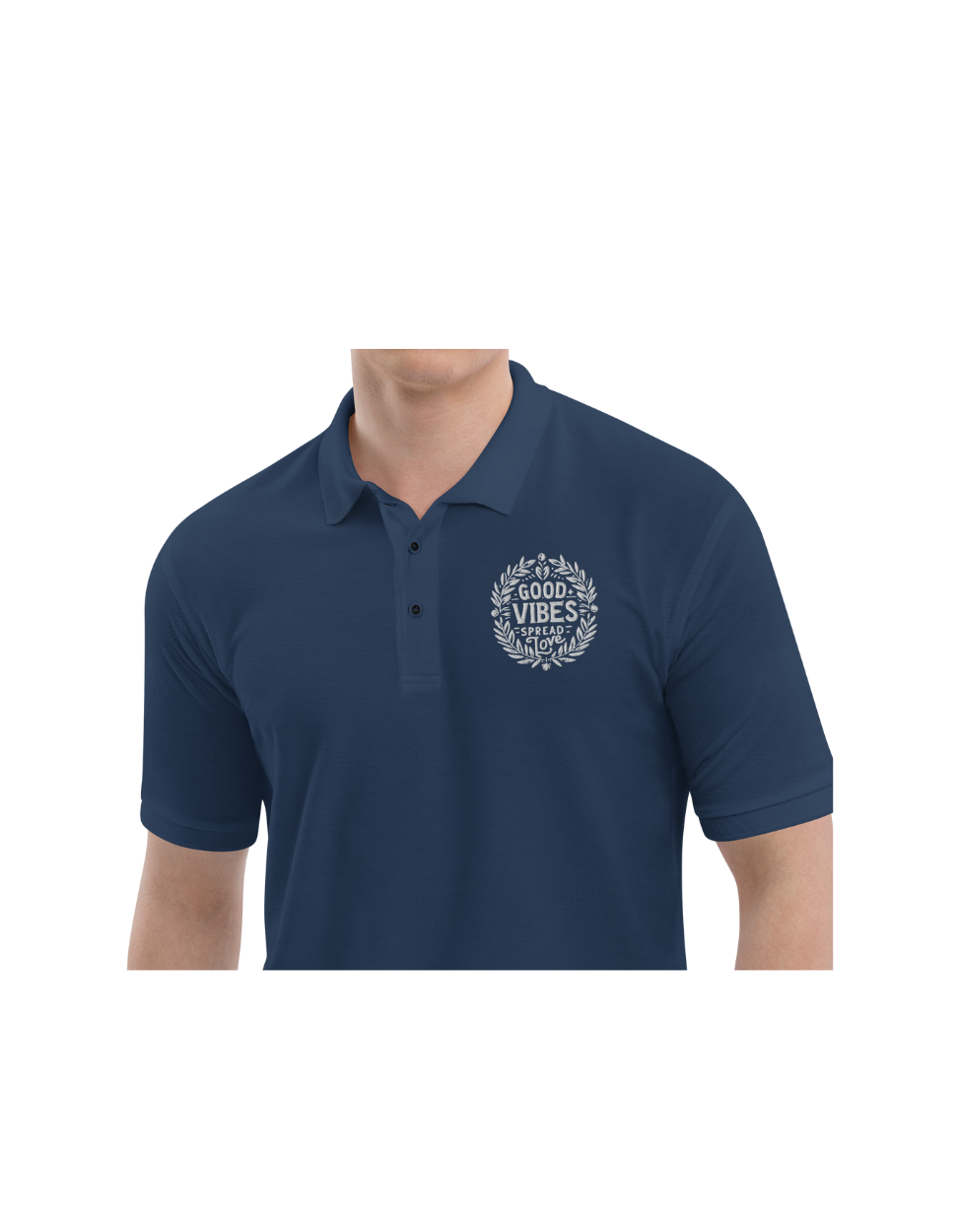 the 'Good Vibes Spread Love' polo!
