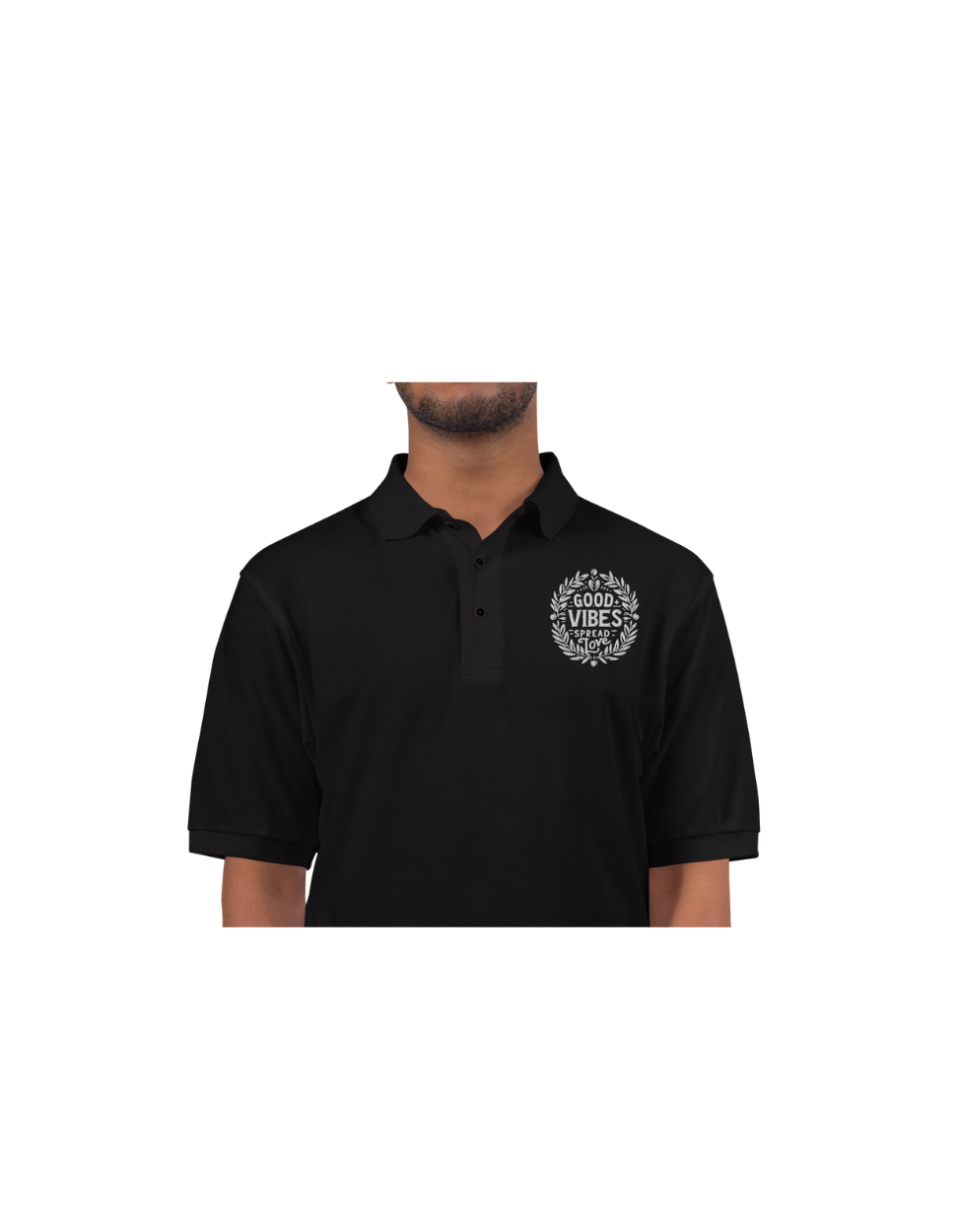 the 'Good Vibes Spread Love' polo!