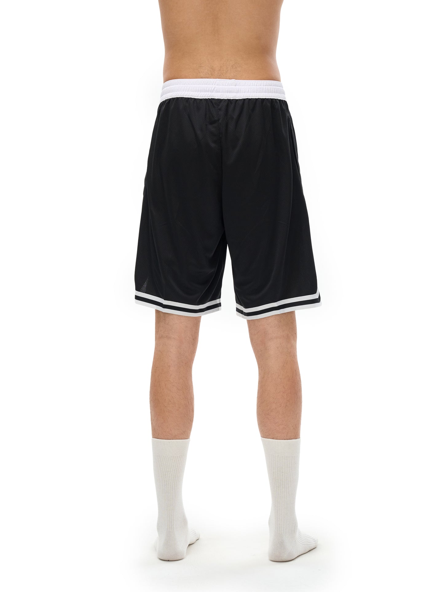 Black Mesh Athletic Shorts