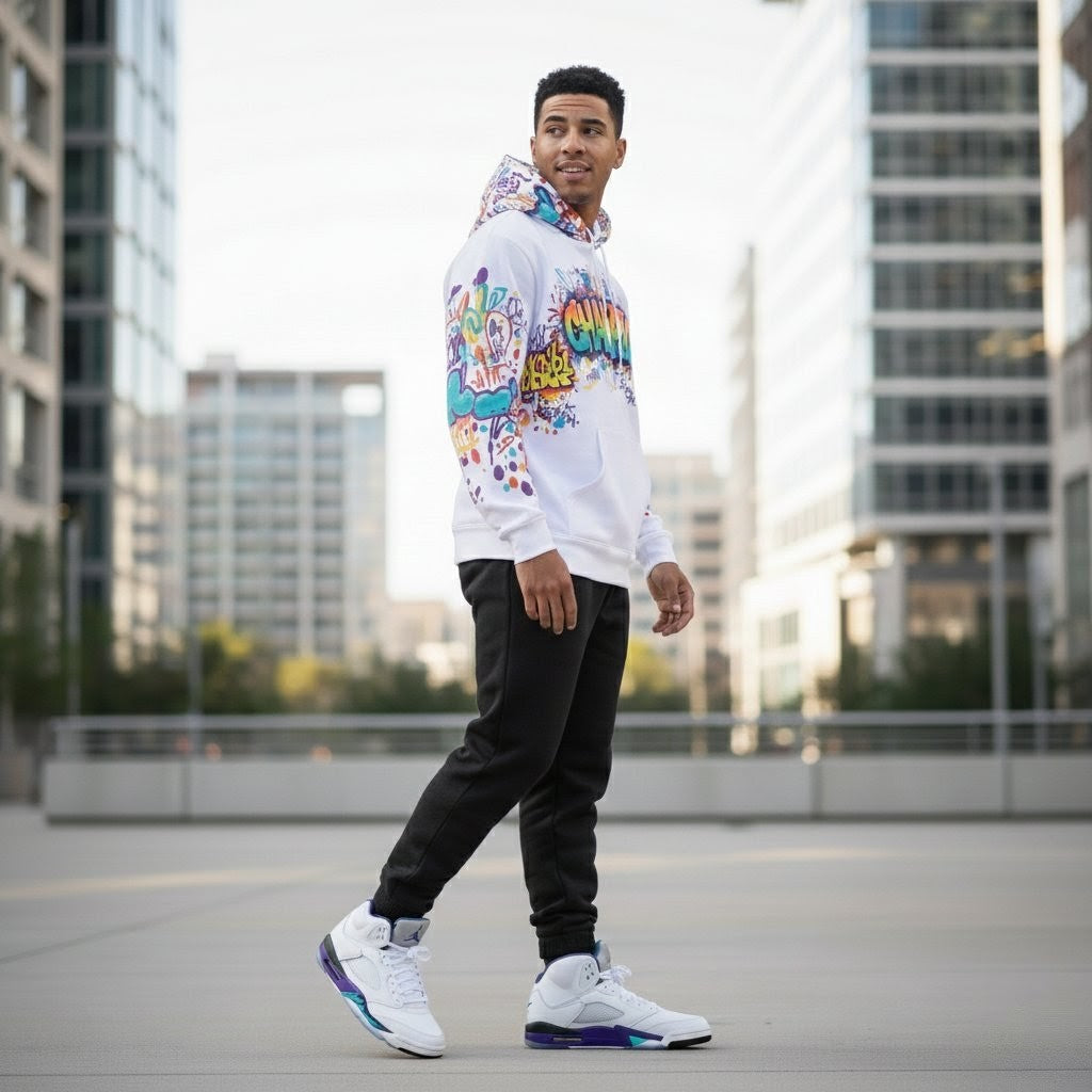 Graffiti Hoodie CHAMP Edition Good Vibes Spread Love