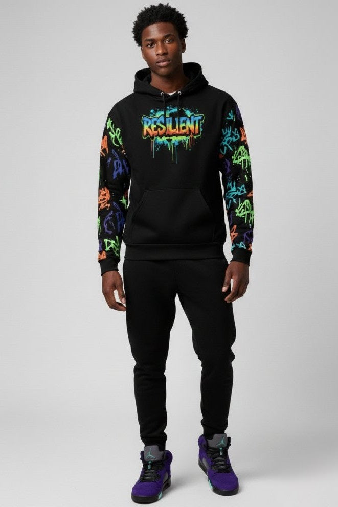 RESILIENT graffiti hoodie
