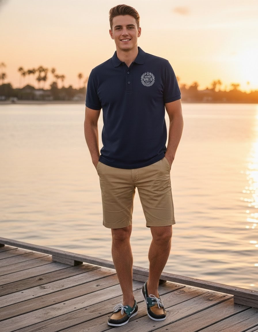 the 'Good Vibes Spread Love' polo!