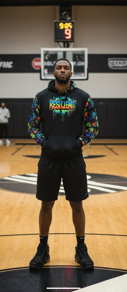 RESILIENT graffiti hoodie