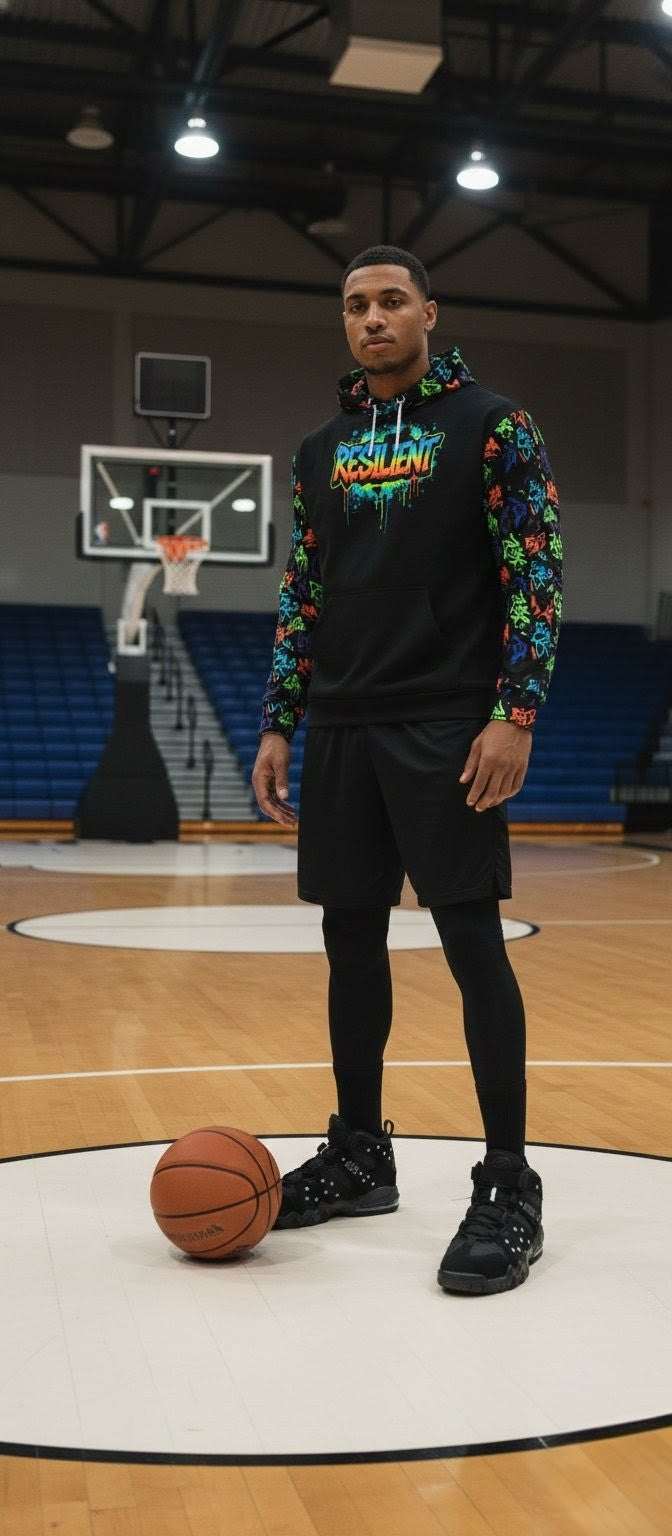 RESILIENT graffiti hoodie