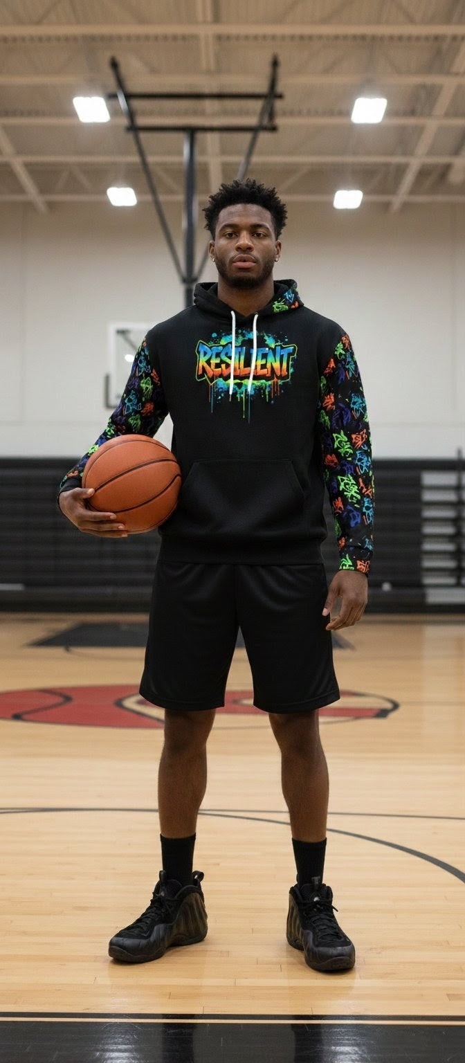 RESILIENT graffiti hoodie