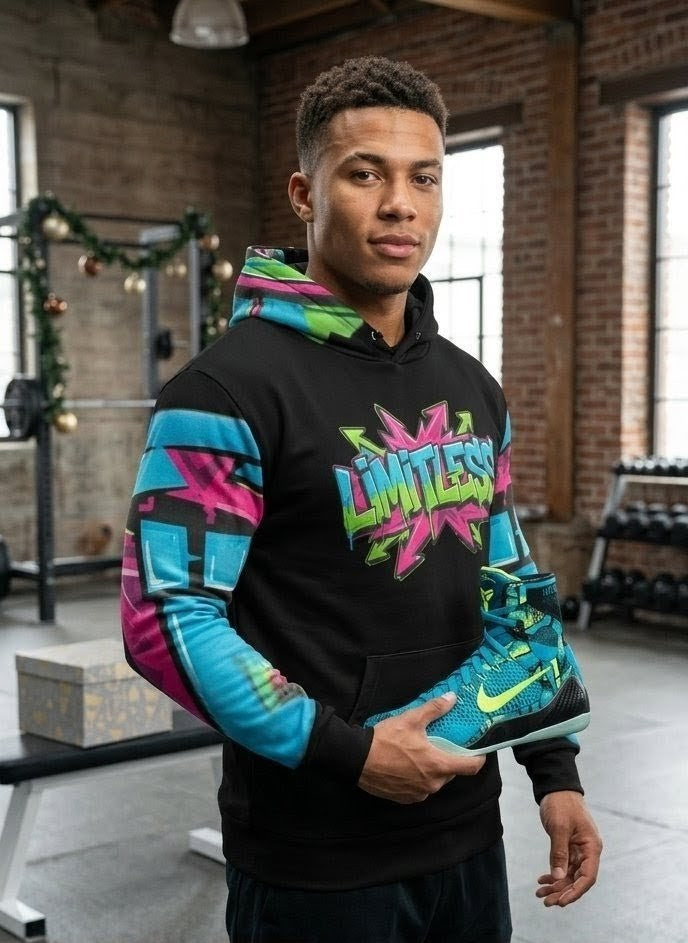 Limitless Neon Graffiti Hoodie