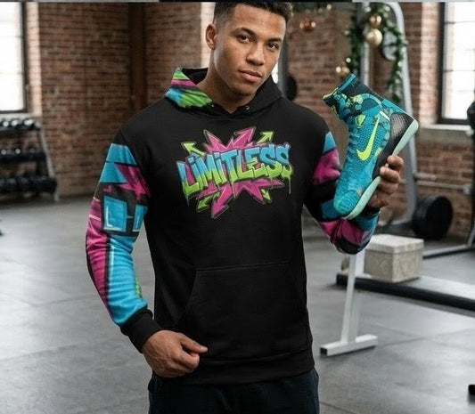 LIMITLESS Neon Graffiti Hoodie