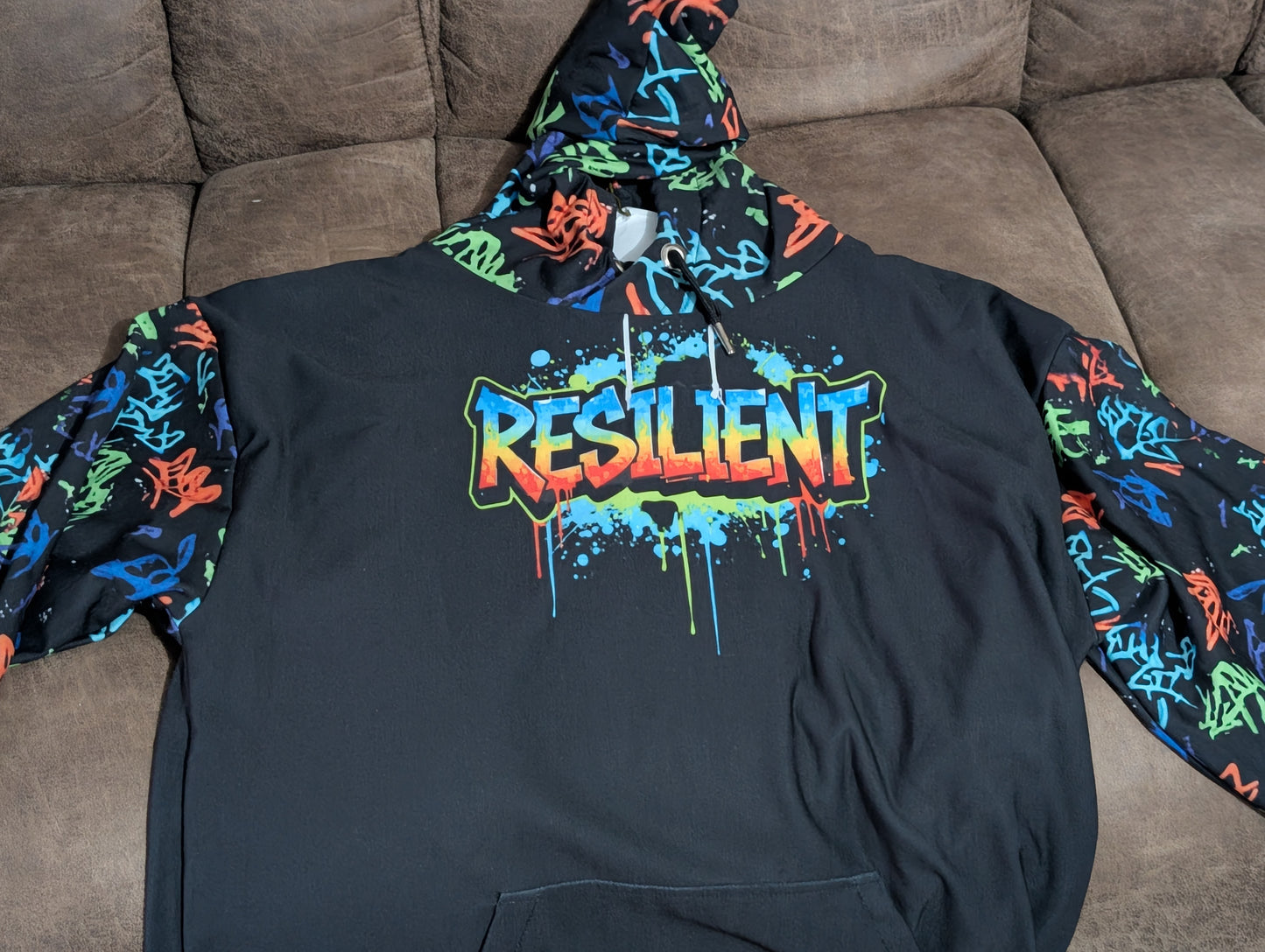 RESILIENT graffiti hoodie