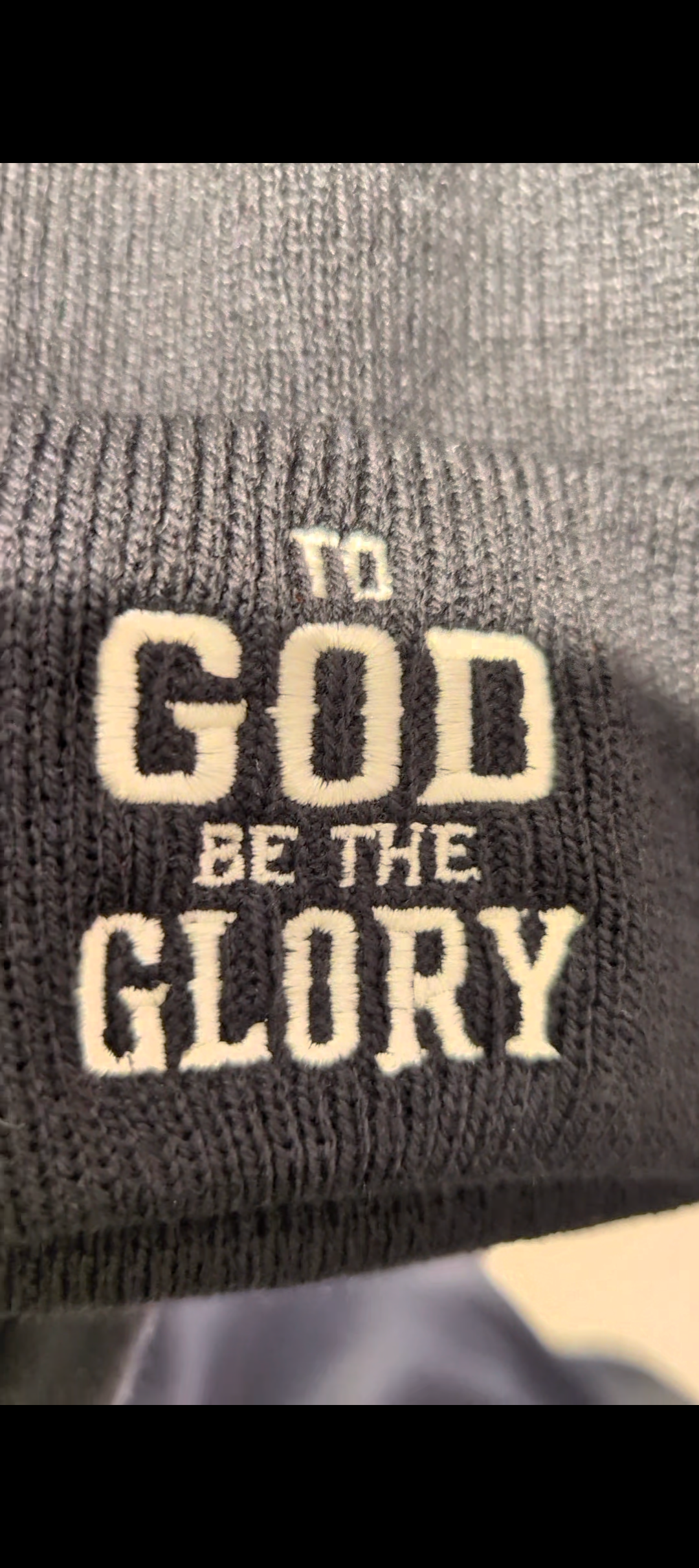 To God Be the Glory Beanie – Knit Hat
